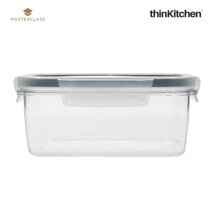 MasterClass Recycled Eco Snap Food Storage Container, Rectangular, 1500ml