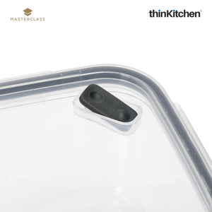 MasterClass Recycled Eco Snap Food Storage Container, Rectangular, 800ml