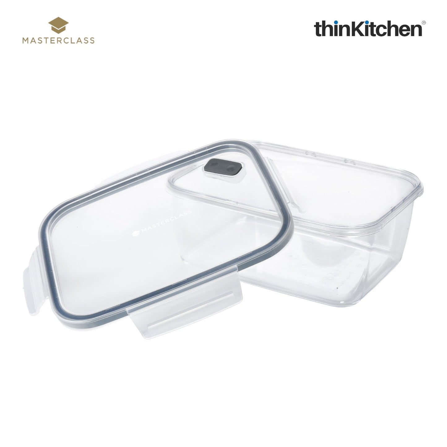 Masterclass Recycled Eco Snap Food Storage Container Rectangular 800ml