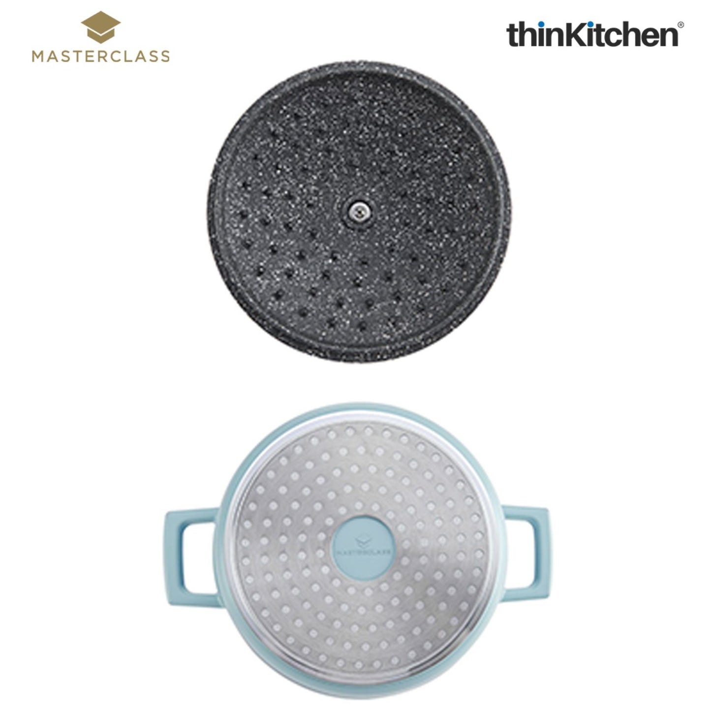 Masterclass Sky Blue Casserole Dish 2 5 Litre