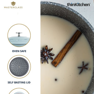 MasterClass Sky Blue Casserole Dish, 2.5 litre