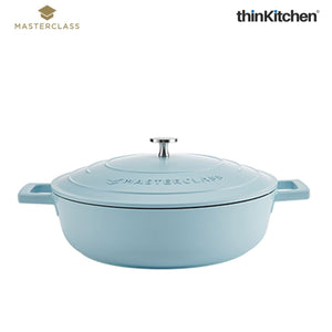 MasterClass Cast Shallow Casserole Dish, 4 Litre