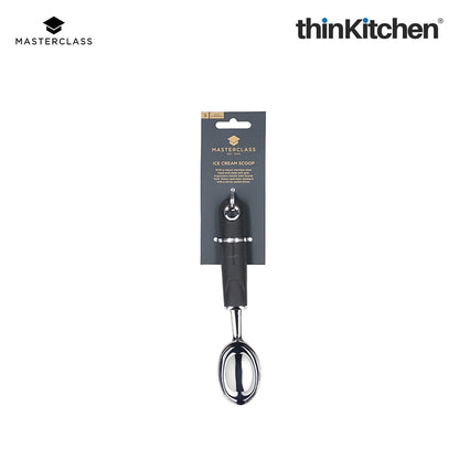Premium Black Stainless Steel Soft Grip Ice Cream Scoop