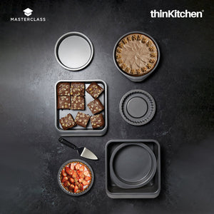 MasterClass Smart Space Stacking 7-pc Non-Stick Roasting, Baking & Pastry Set