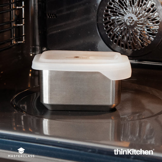 MasterClass 750ml All-in-One Snack-Sized Stainless Steel Premium Airtight Food Storage Container