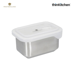 MasterClass All-in-One Snack-Sized Stainless Steel Food Storage Container/Dish with Lid, 750ml
