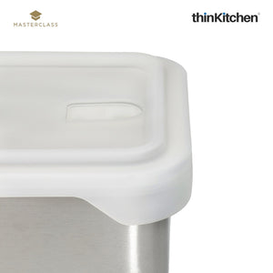 MasterClass All-in-One Dinner-For-One-Sized Stainless Steel Food Storage Container/Dish with Lid, 1 Litre