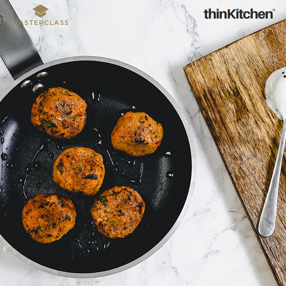 MasterClass 7.9" Black Heavy Duty Premium Non-Stick Fry Pan, Oven and Grill Safe