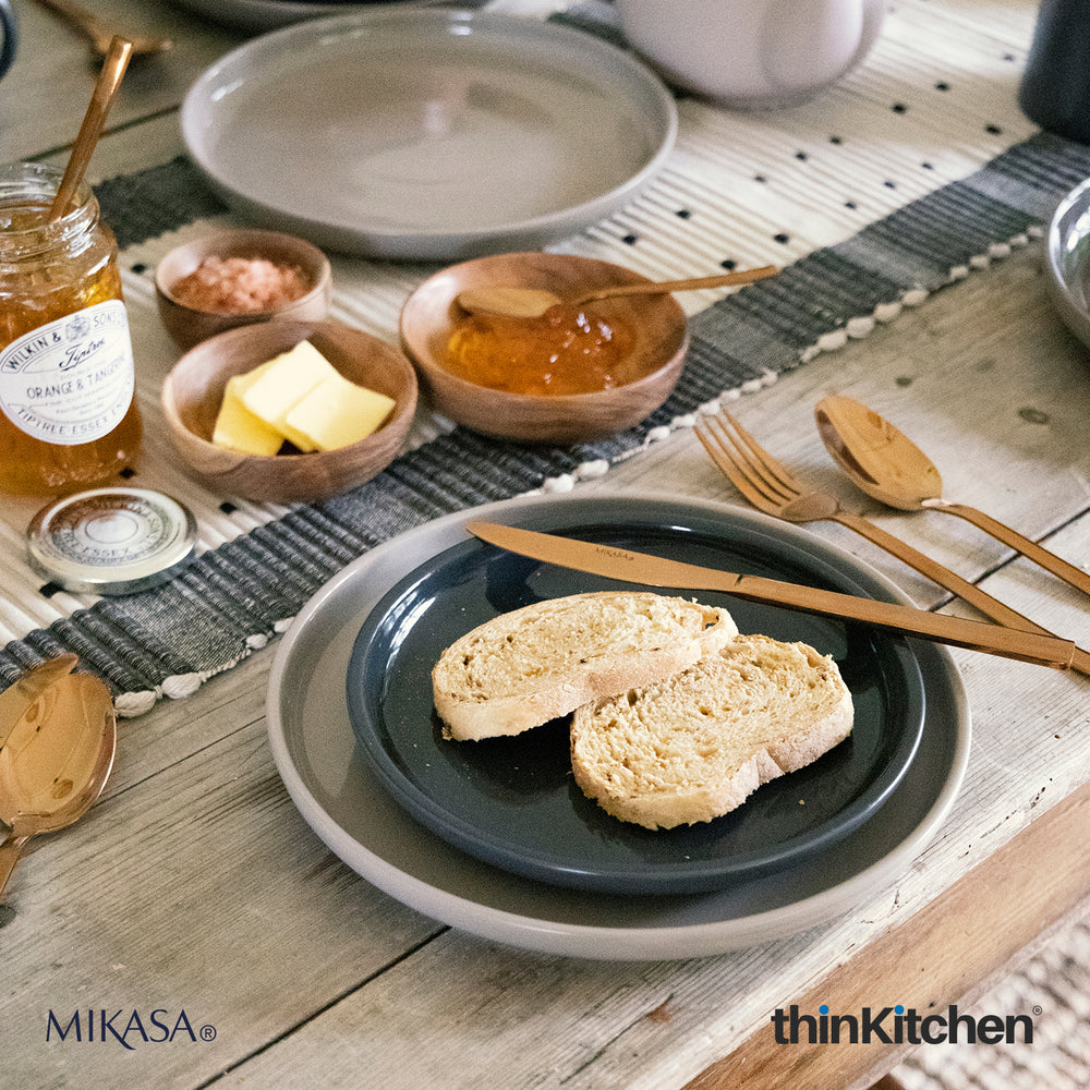 Mikasa Serenity 9.3" Premium Ceramic Dinner Plate for Everyday Dining