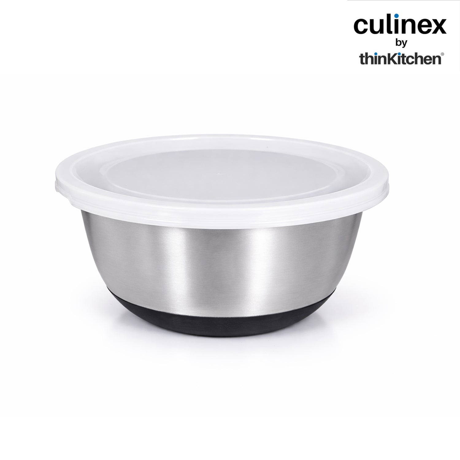 Culinex by thinKitchen Heavy-Duty 304 Stainless Steel Anti-Skid Mixing Bowl for Cakes, Dough, Eggs - 1pc (2400 ml) |Cooking, Prep, Mixing| By thinKitchen - 2