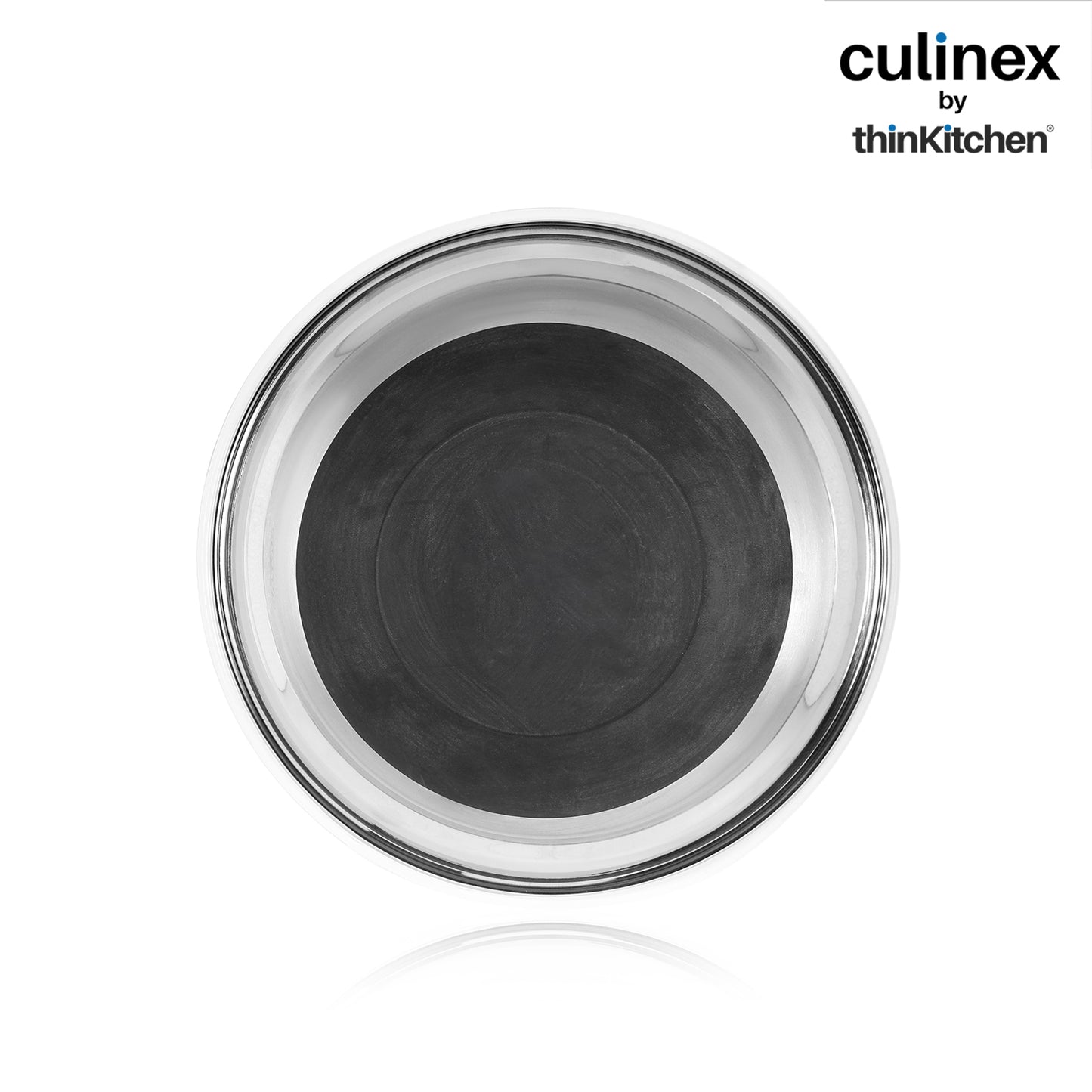 Culinex by thinKitchen Heavy-Duty 304 Stainless Steel Anti-Skid Mixing Bowl for Cakes, Dough, Eggs - 1pc (2400 ml) |Cooking, Prep, Mixing| By thinKitchen