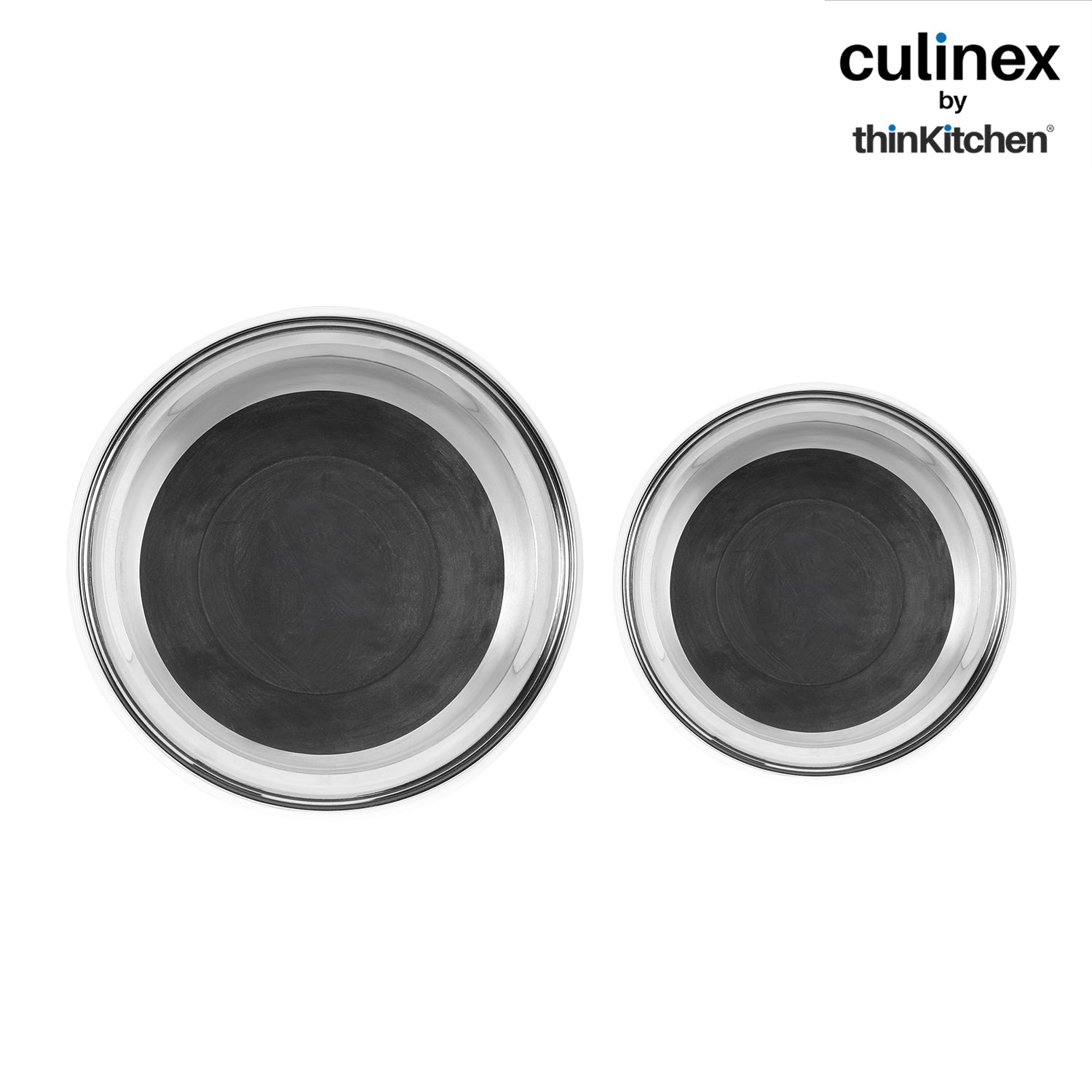 Culinex by thinKitchen Heavy-Duty 304 Stainless Steel Anti-Skid Mixing Bowl for Cakes, Dough, Eggs - Set of 2 (2400 & 3800 ml) |Cooking, Prep, Mixing |By thinKitchen - 5