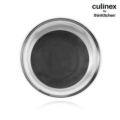 Culinex by thinKitchen Heavy-Duty 304 Stainless Steel Anti-Skid Mixing Bowl for Cakes, Dough, Eggs - 1pc (3800 ml) | Cooking, Prep, Mixing|By thinKitchen