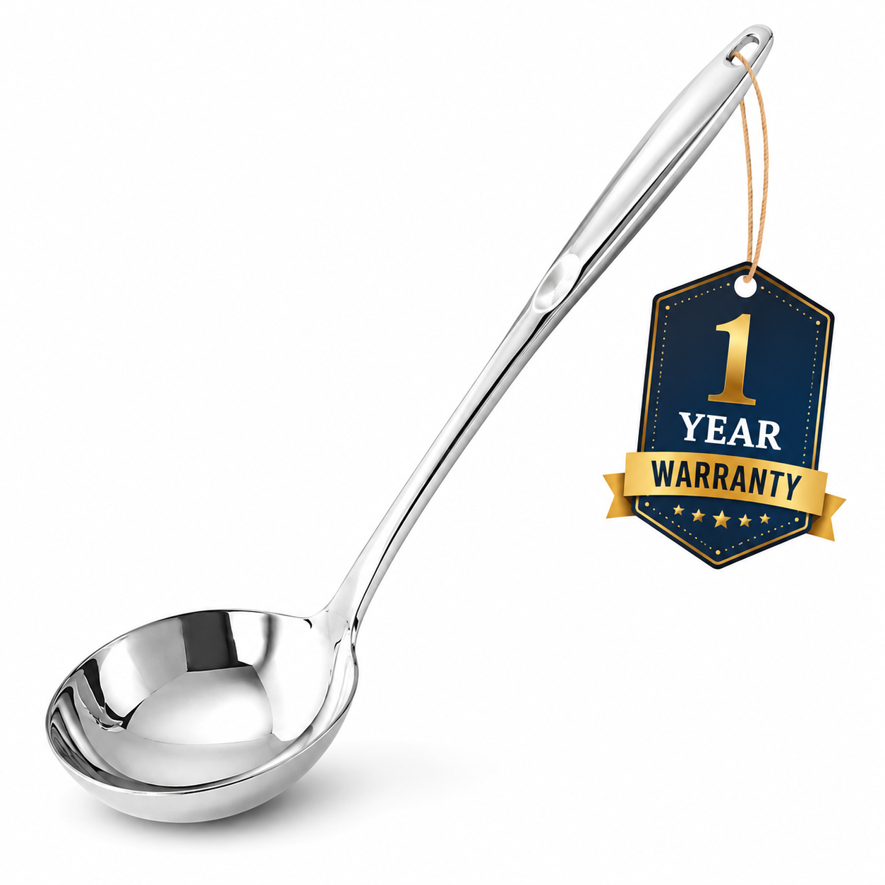Culinex by thinKitchen 18/8 Stainless Steel 12.6" Hollow Handle Ladle for Serving, Cooking | Rustproof Kitchen Tools by thinKitchen