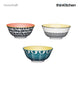 KitchenCraft Stripes and Swirls Crockery Bowl set