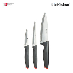Richardson Sheffield Laser Stainless Steel Kitchen Knives Set, Set of 3