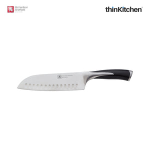 Richardson Sheffield Kyu Stainless Steel Santoku Knife, 17.5 cm
