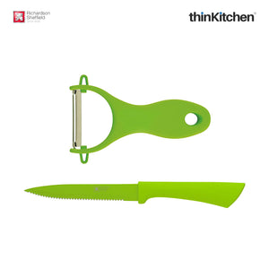 Richardson Sheffield Stainless Steel Paring Knife with Peeler, Set of 2