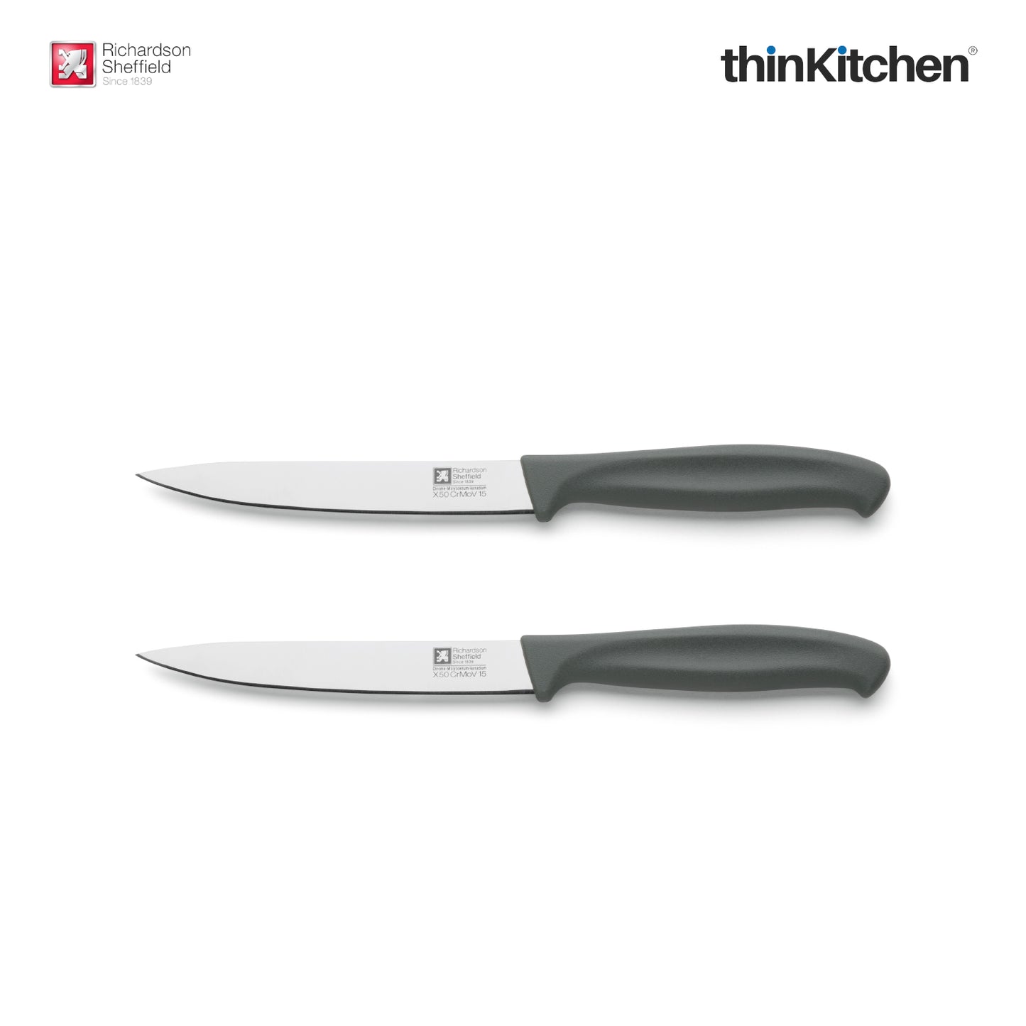 Richardson Sheffield Kitchen Essentials All Purpose Knife Grey 2 Pieces
