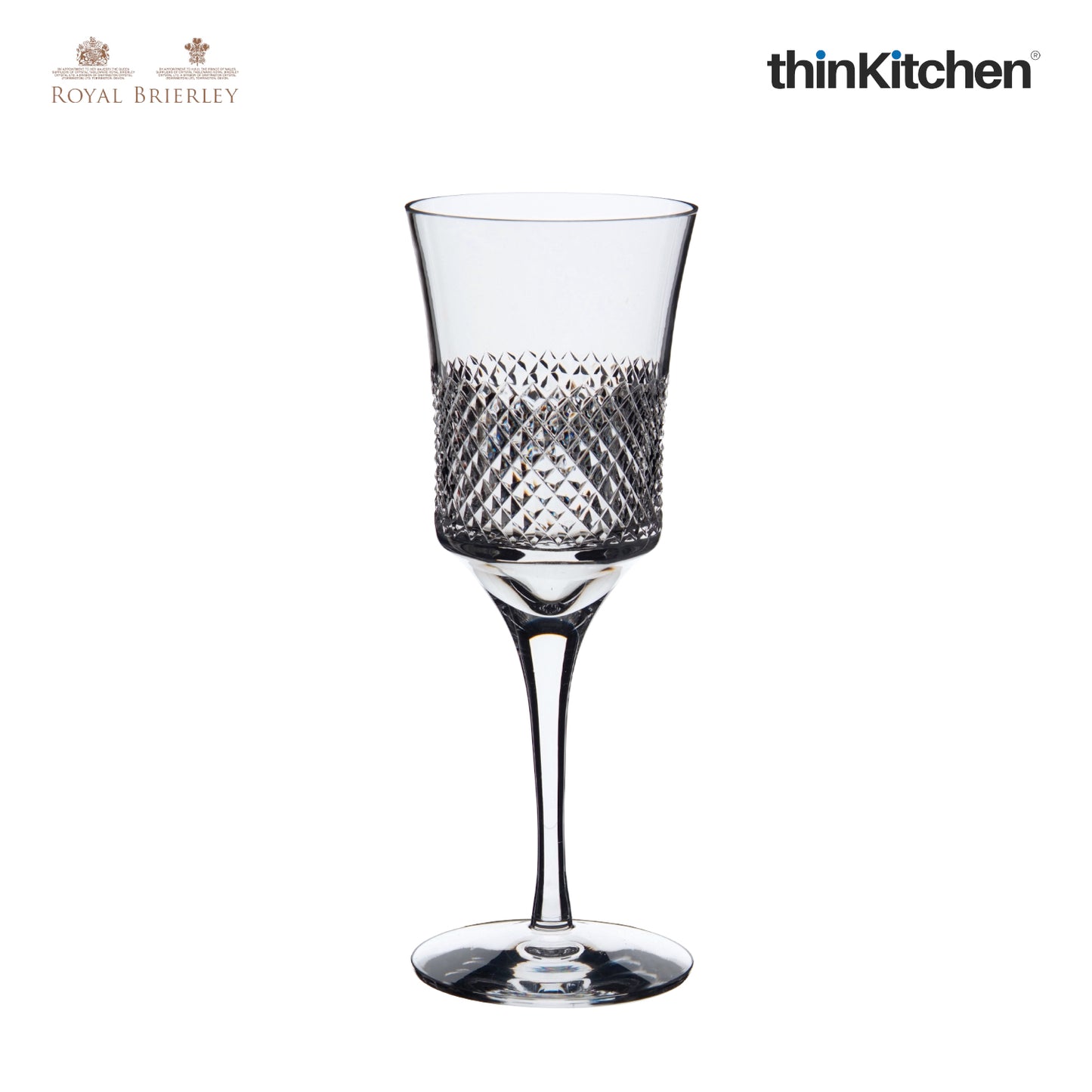 Royal Brierley Antibes Wine Goblet Glass