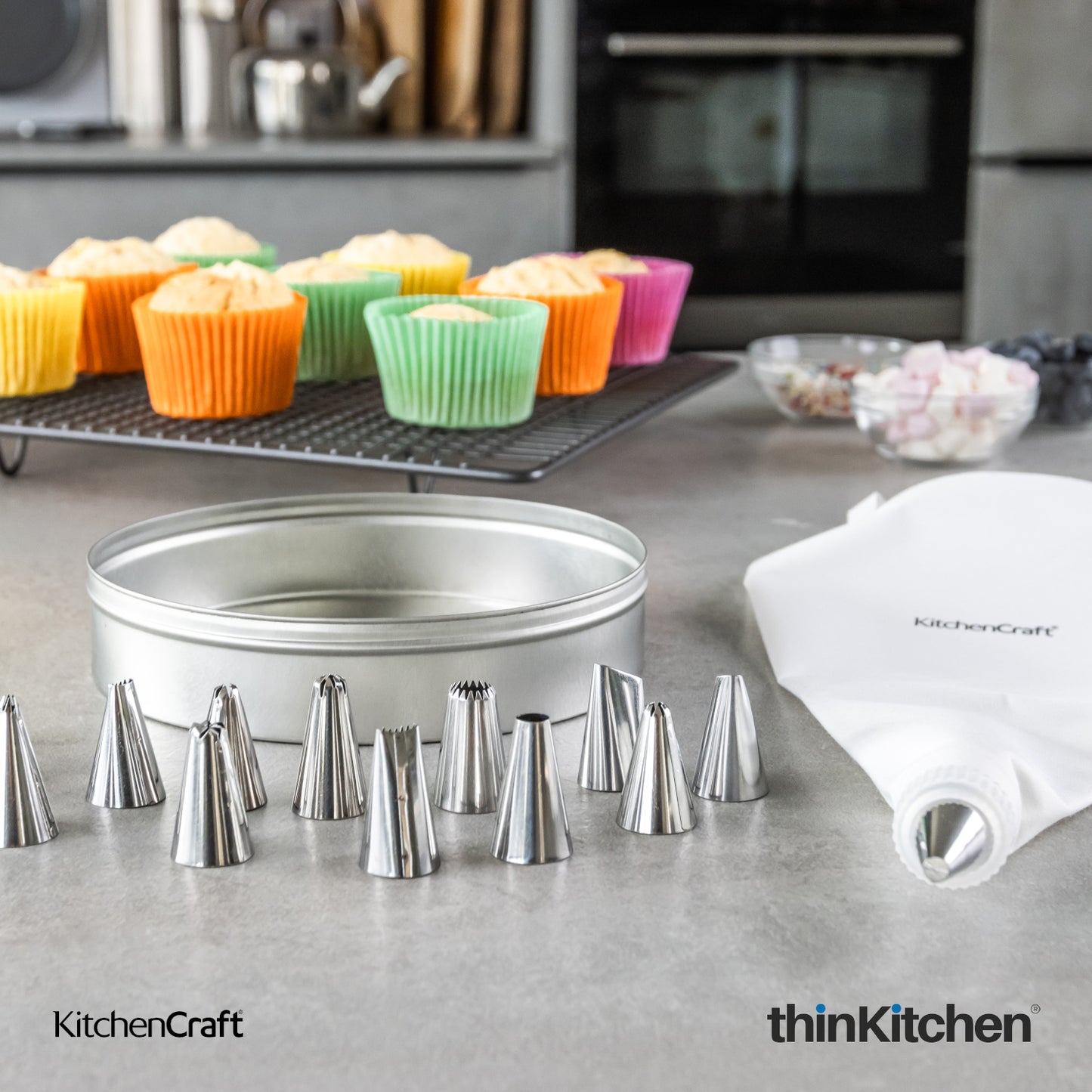 Kitchencraft 16 Pc Sweetly Does It Icing Tin Set