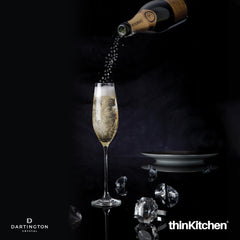 Dartington Crystal Glitz Flute Glass Set Of 2