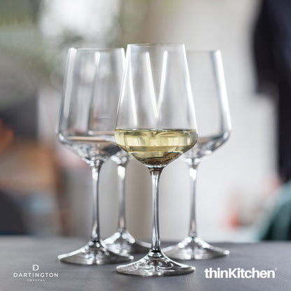 Dartington Crystal Cheers White Wine Glass Set Of 4