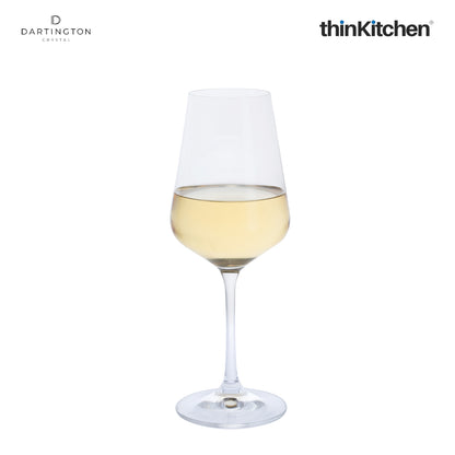 Dartington Crystal Cheers White Wine Glasses, Set of 4, 350 ml