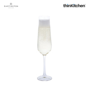 Dartington Cheers Flute Glasses, Set of 4, 200 ml