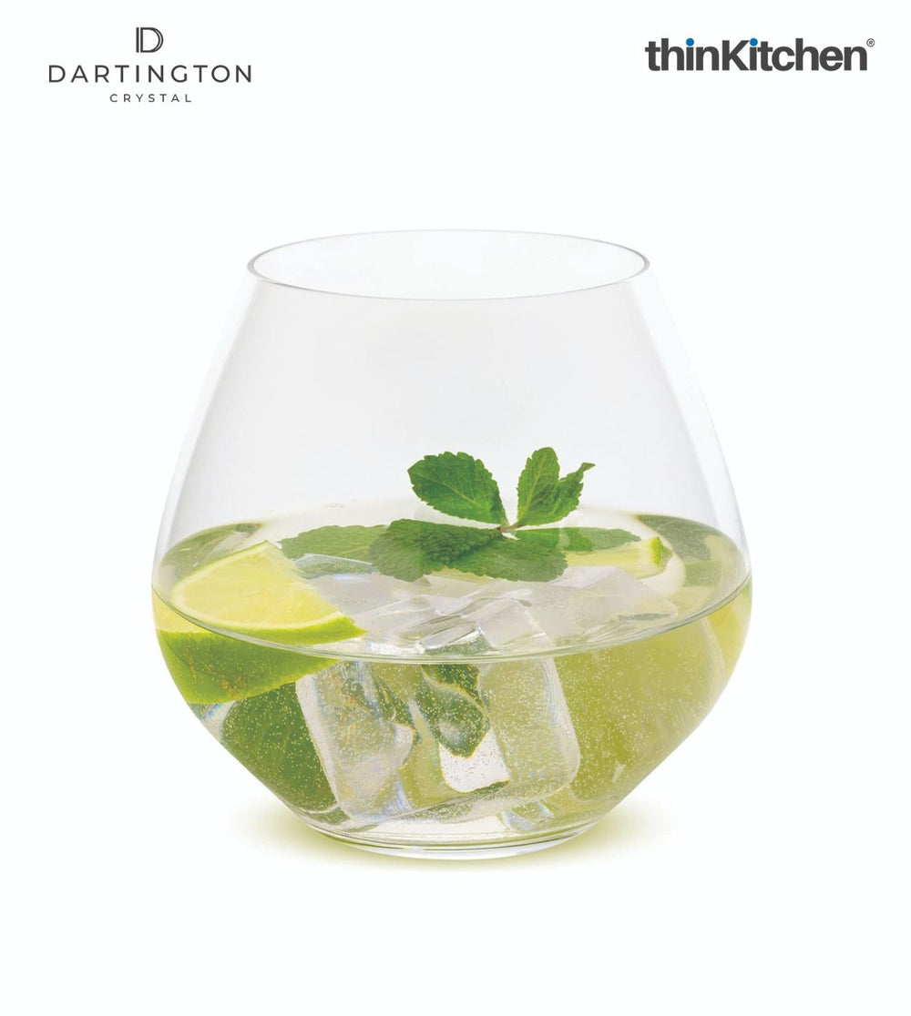 Dartington 440ml Premium Stemless Gin Glasses Set of 4 for Gin & Tonic Glasses, Bar Amigos