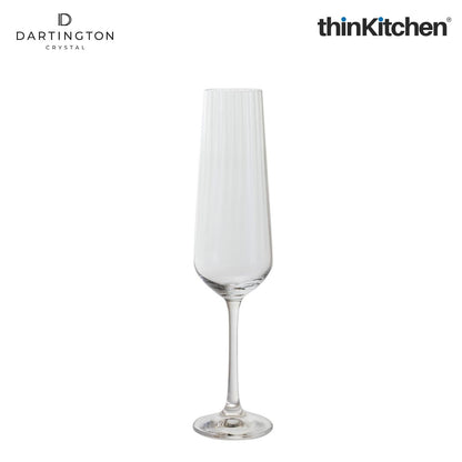 Premium Crystal Flute Glass Set of 4, 350ml Each| Cheers Optic Champagne Glasses Set | Handcrafted in England