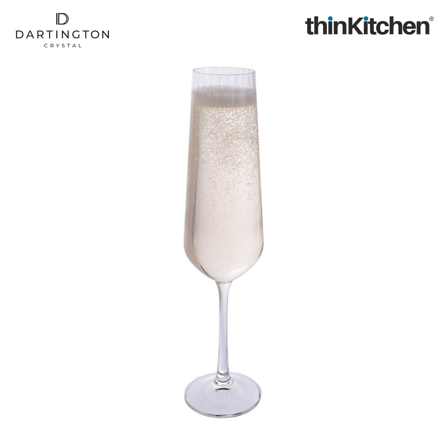 Premium Crystal Flute Glass Set of 4, 350ml Each| Cheers Optic Champagne Glasses Set | Handcrafted in England - 5