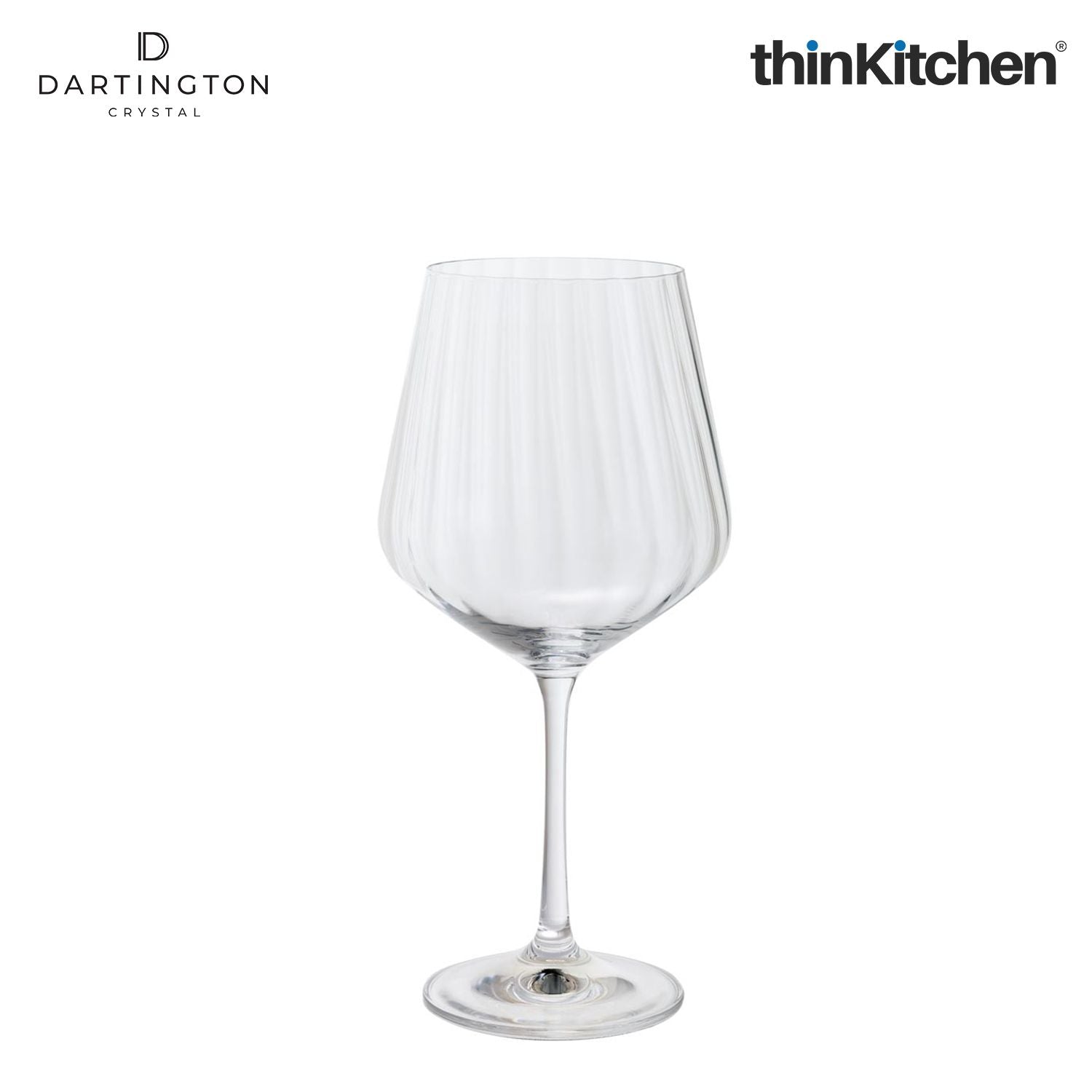 Dartington Crystal Red Wine Glass Set of 4, 570ml Each |Cheers Optic Goblets | Handcrafted in England - 3