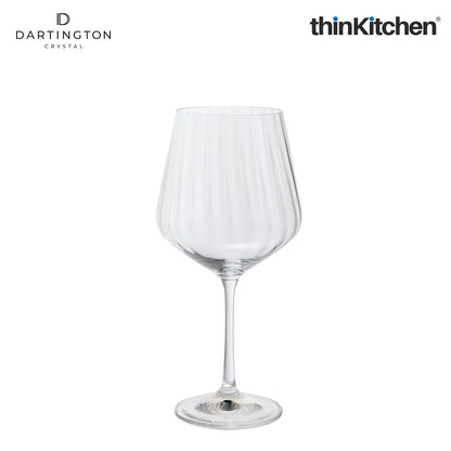 Dartington Crystal Red Wine Glass Set of 4, 570ml Each |Cheers Optic Goblets | Handcrafted in England