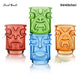 Final Touch Tiki Shot Glasses - Coloured - Set of 4