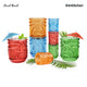 Final Touch Tiki Shot Glasses - Coloured - Set of 4