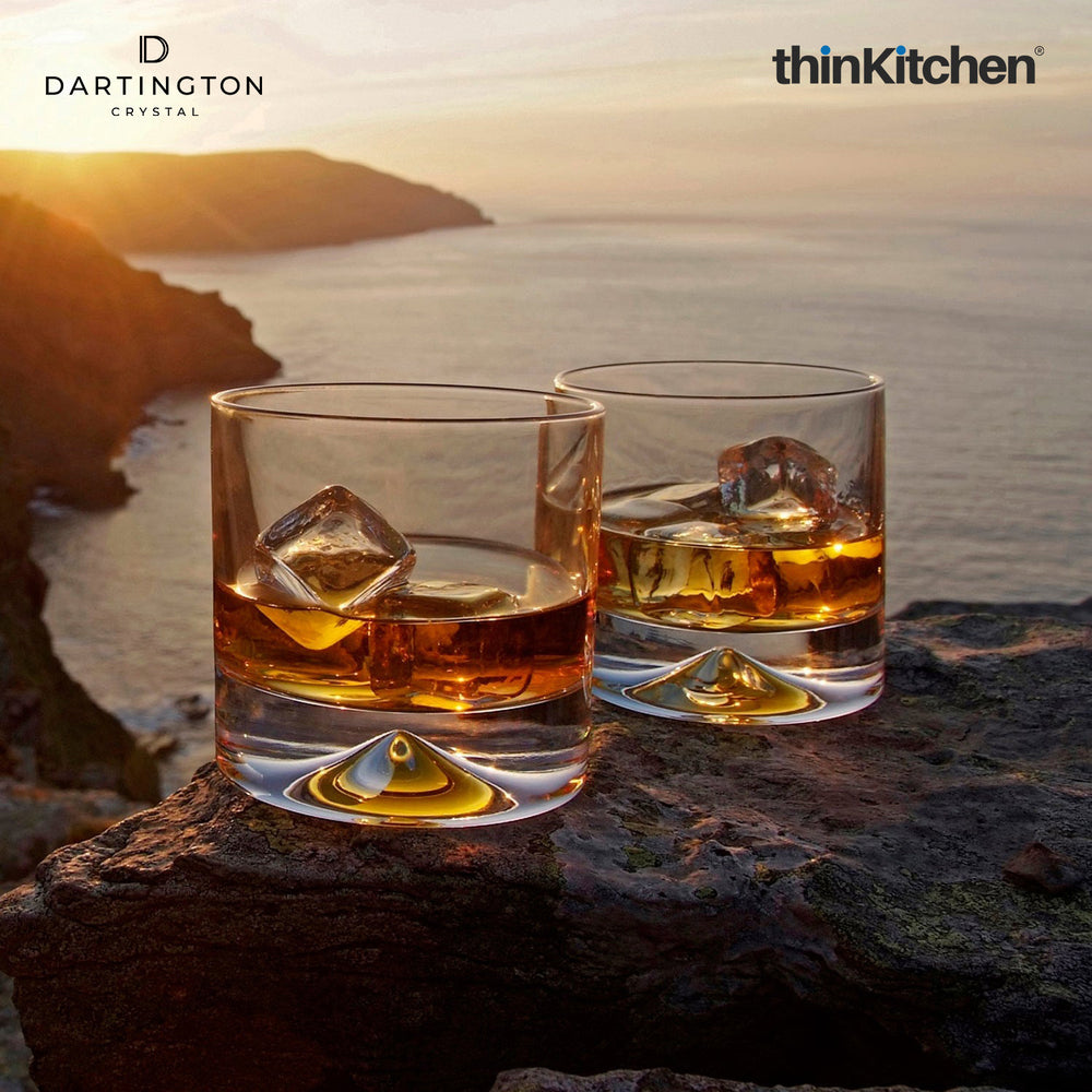 Dartington 285ml Premium Crystal Whisky Glasses Set of 2 for Scotch & Bourbon