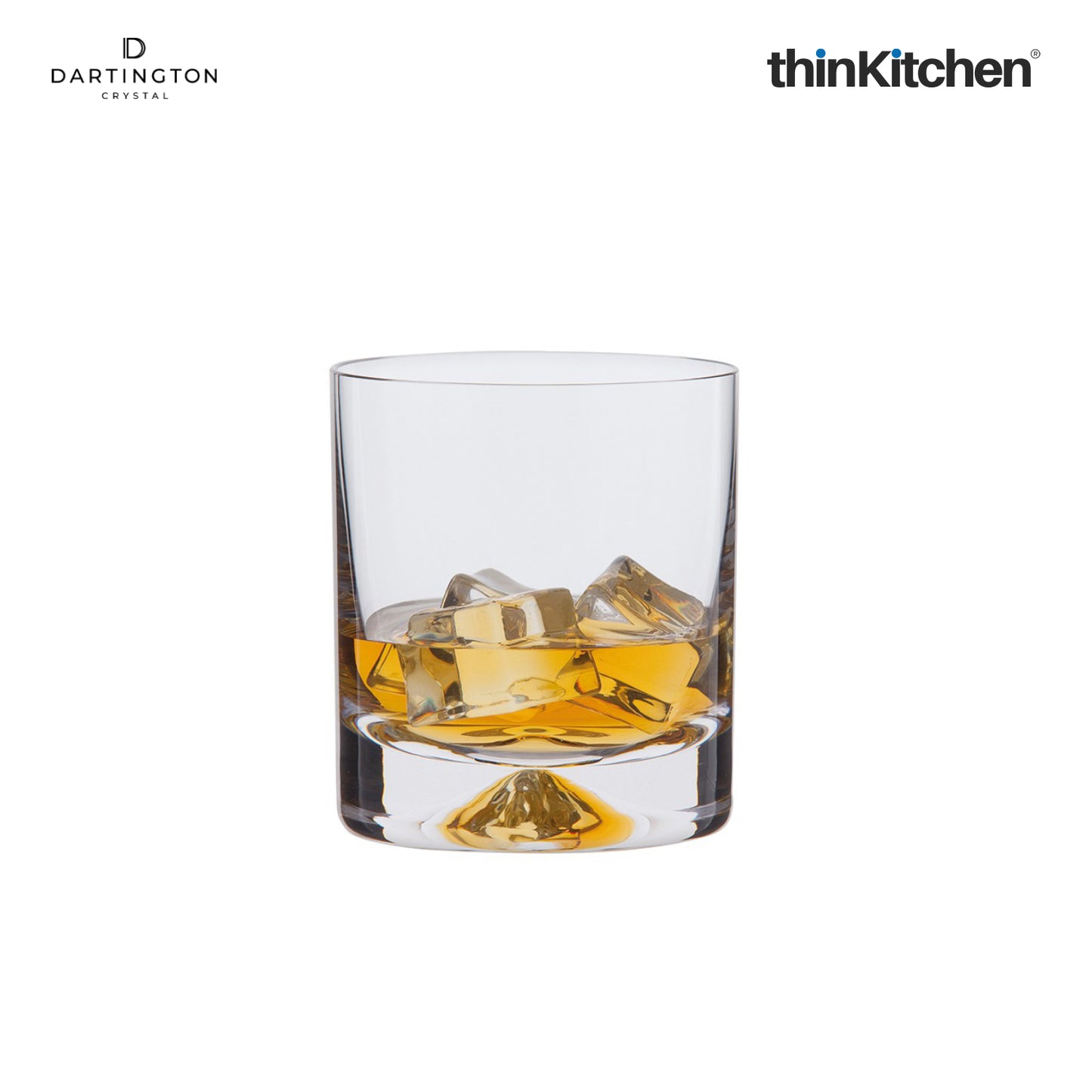 Dartington Dimple Double Old Fashioned Whisky Glass Set Of 2 1