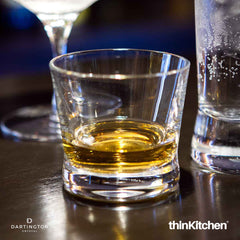 Dartington Crystal Handmade Bar Excellence Single Malt Tumbler Whisky Glasses Set Of 2, 130 ml