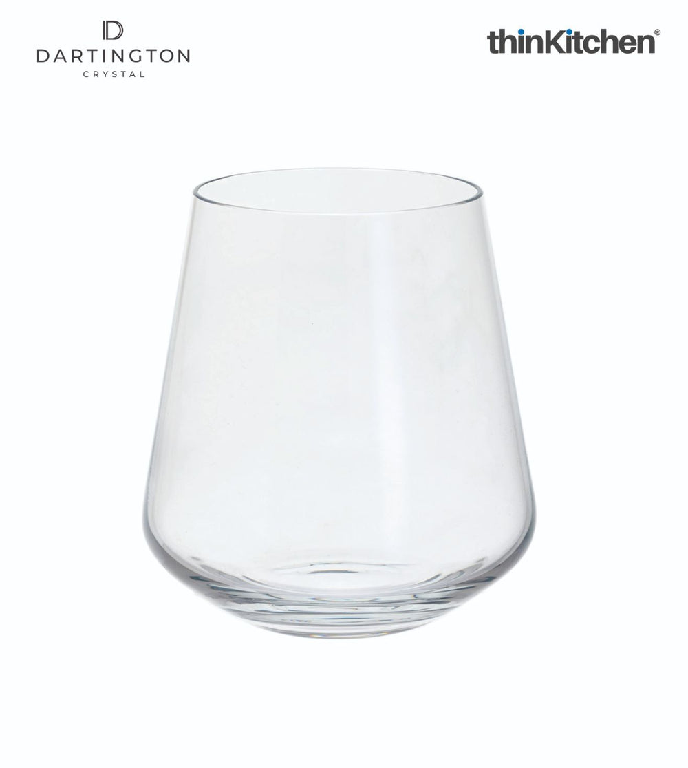 Dartington 480ml Premium Crystal Tumblers Set of 4, Lead-Free Glasses for Cocktails & Juice