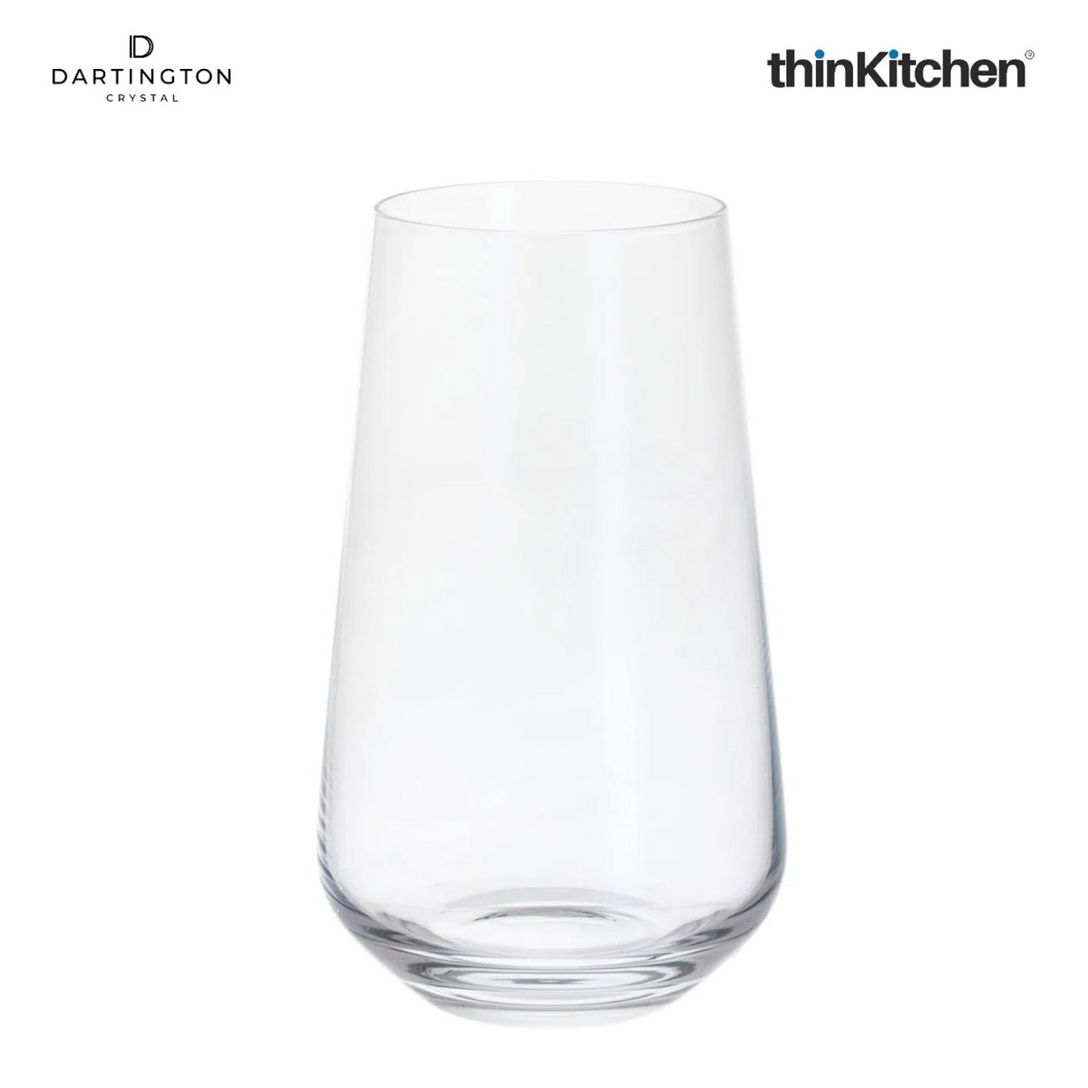 Dartington Premium Crystal Highball Glasses Set of 4 x 450ml, Lead-Free Drinking Glasses for Cocktails and Gin