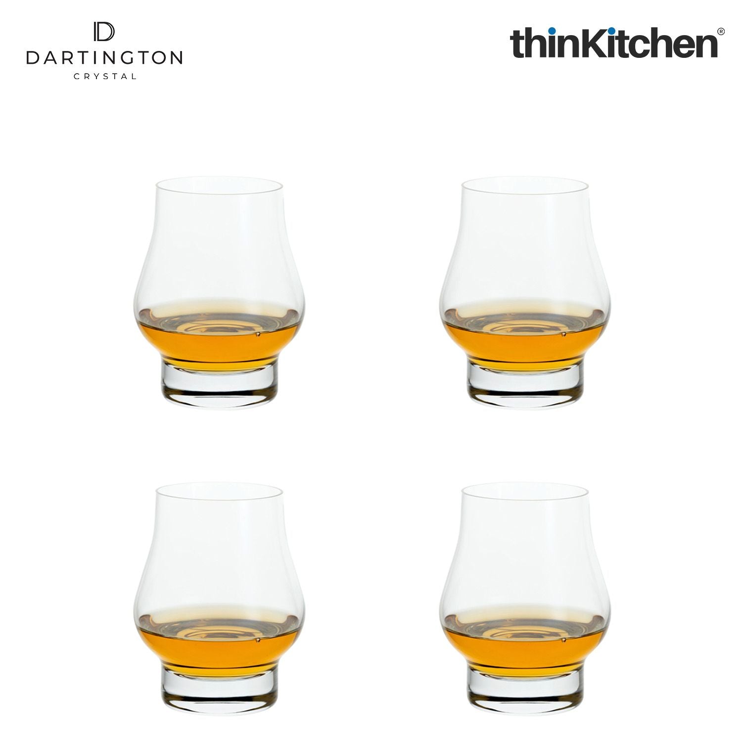 Dartington Crystal Spirits Glass - Set of 4, 285ml Each |Home Bar Tumbler for Whisky, Rum, Gin, Cocktails, Liqueurs | Handcrafted in England - 5