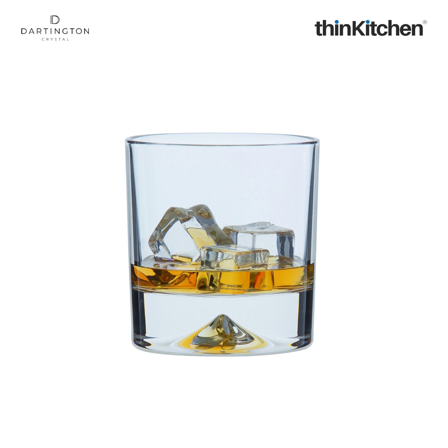 Dartington Exmoor Double Old Fashioned Whisky Glasses, Set of 2, 300 ml