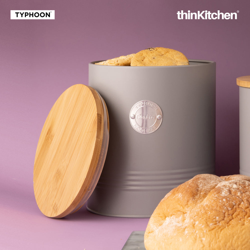 Typhoon 3.4 Litre Airtight Cookie Jar, Living Grey