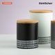 Typhoon Black Monochrome Medium Storage Canister
