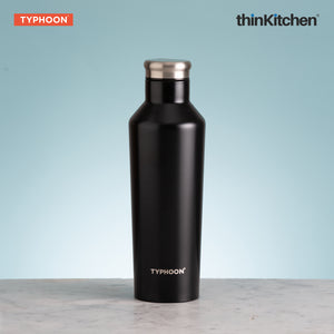 Typhoon Pure Double Wall Bottle, Black, 500ml