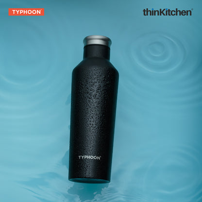 Typhoon Pure Double Wall Bottle Black 500ml
