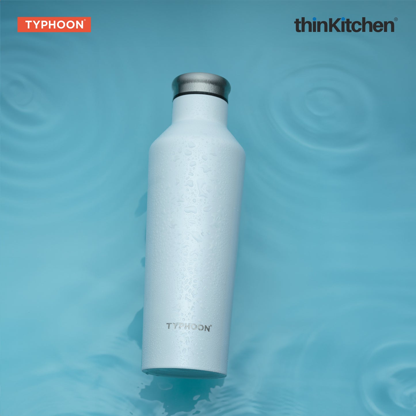 Typhoon Pure Single Wall Bottle White 800ml
