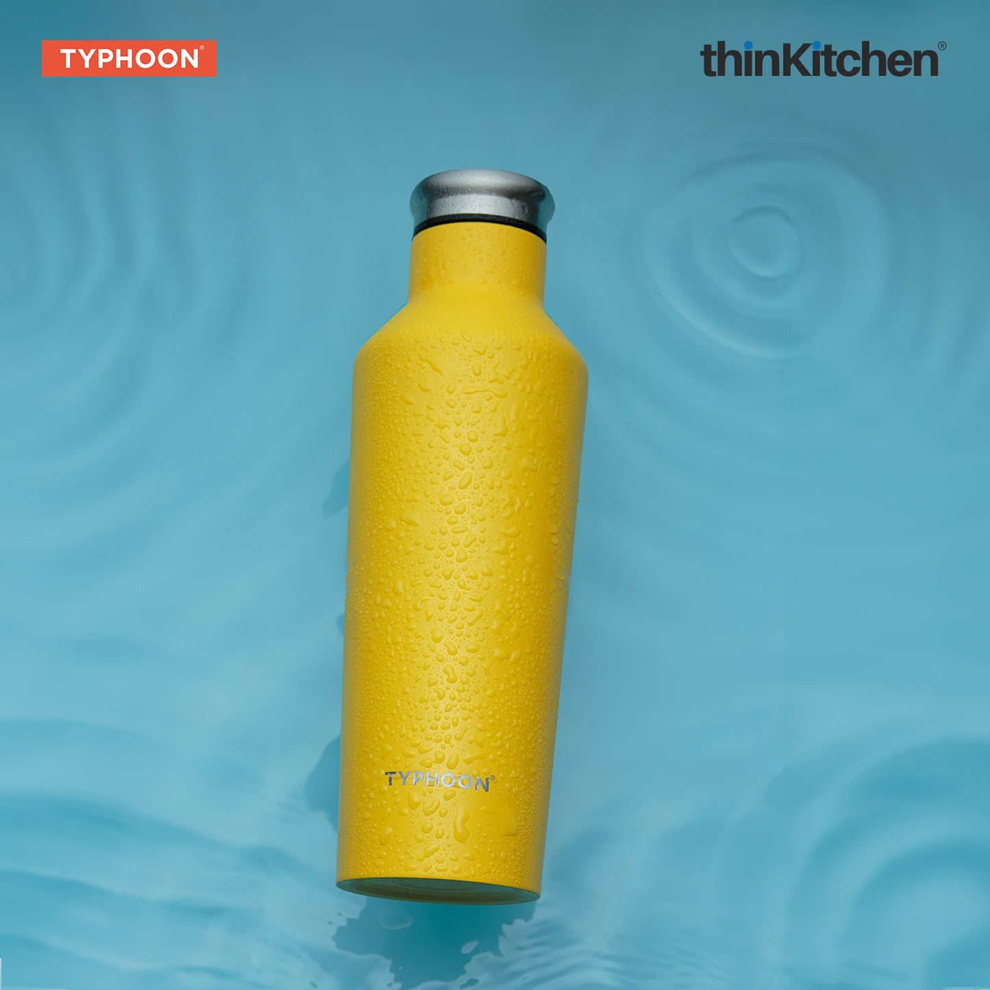 Typhoon Pure Single Wall Bottle Yellow 800ml