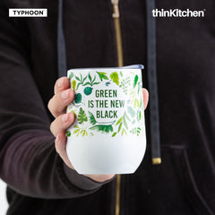 Typhoon Typographic Design Stainless Steel Tumbler, 350 ml